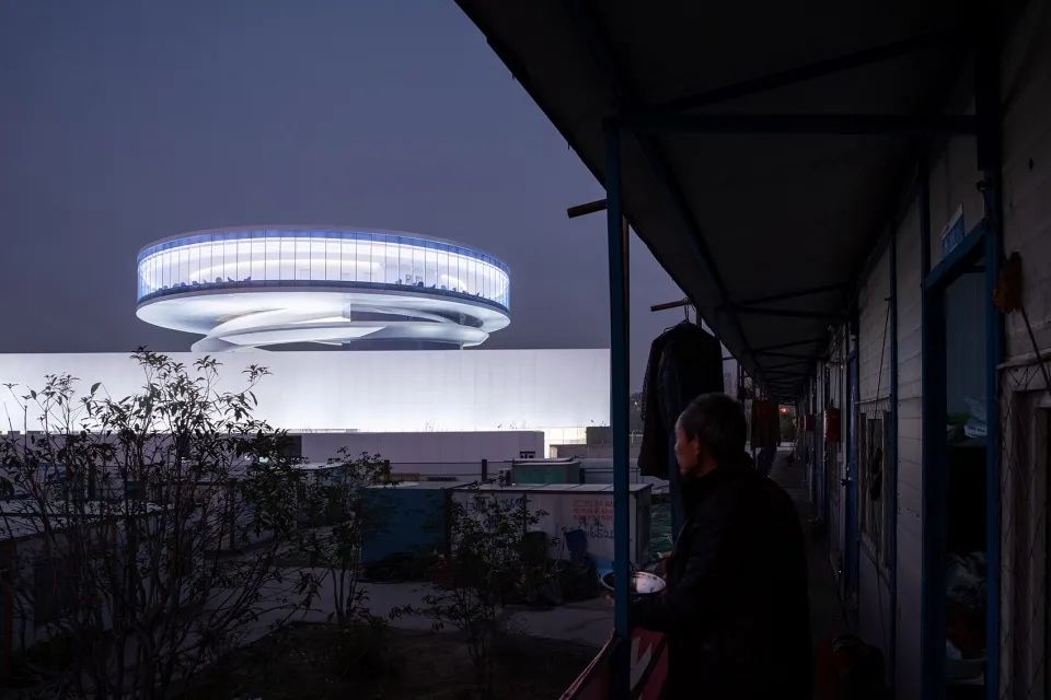 【案例赏析】“空降建筑”的科幻景观 — 智慧网谷小镇展示中心