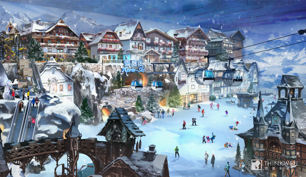 全球最大室内滑雪场启动封顶，预计明年建成