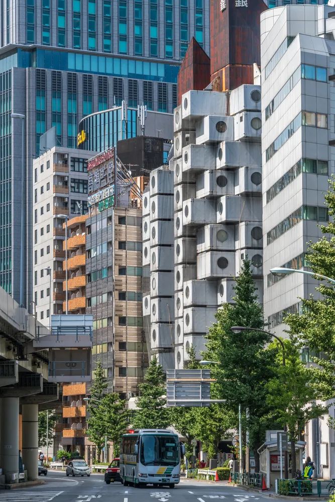 再见了，日本“中银胶囊塔”，1972年日本模块化建筑，从建成到拆除