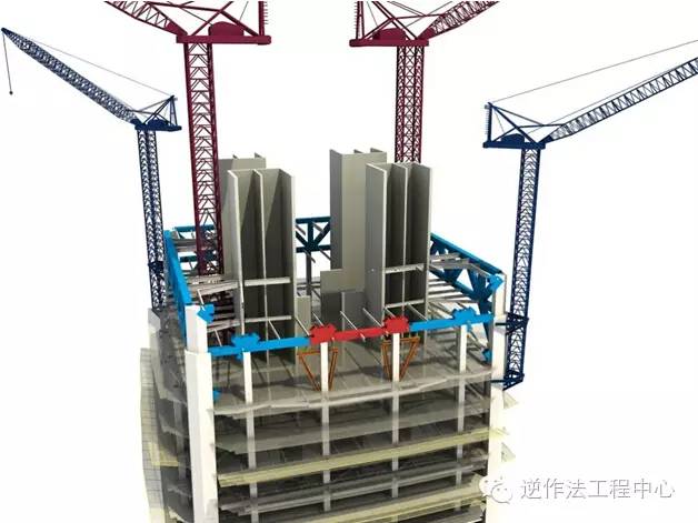 【行业案例】597米钢结构施工流程图赏（三维效果图）