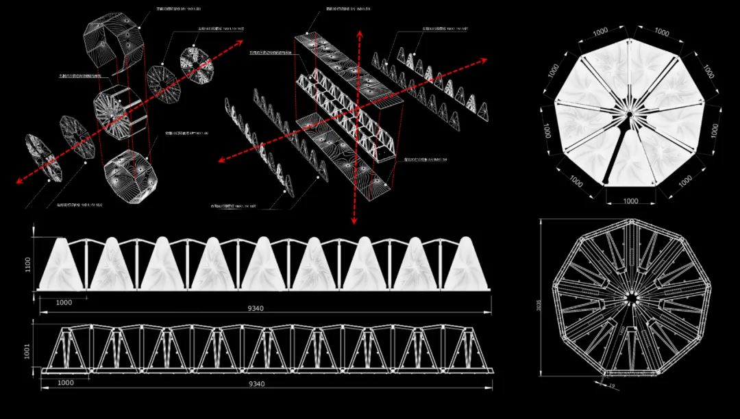 3D打印伸缩景观桥，伸为桥，缩为轮