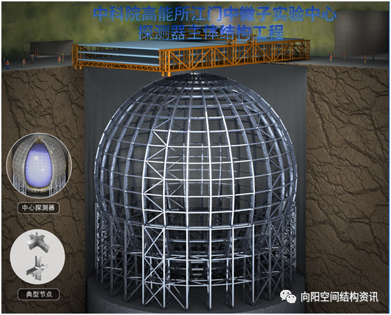 地下700m的钢结构，中微子实验探测器304不锈钢结构
