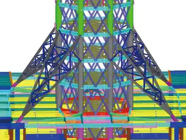 某复杂高耸观光塔钢结构分析与设计