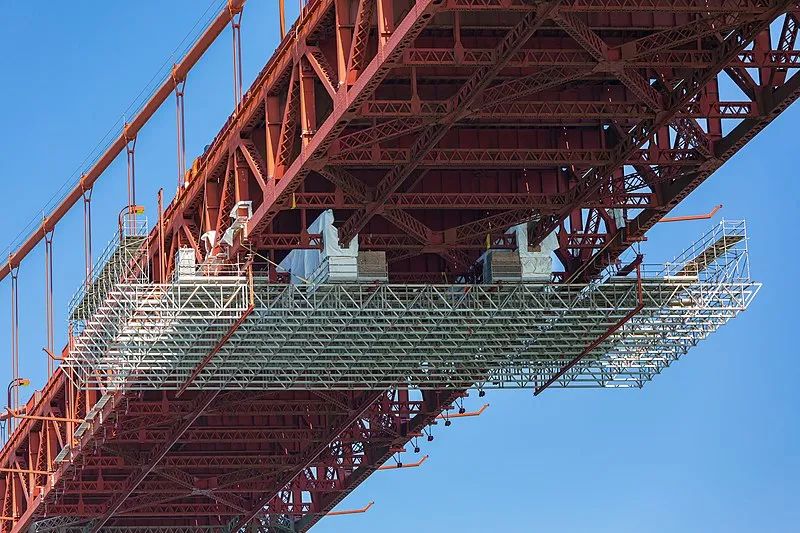 美国金门大桥，曾经是世界上最长和最高的悬索桥