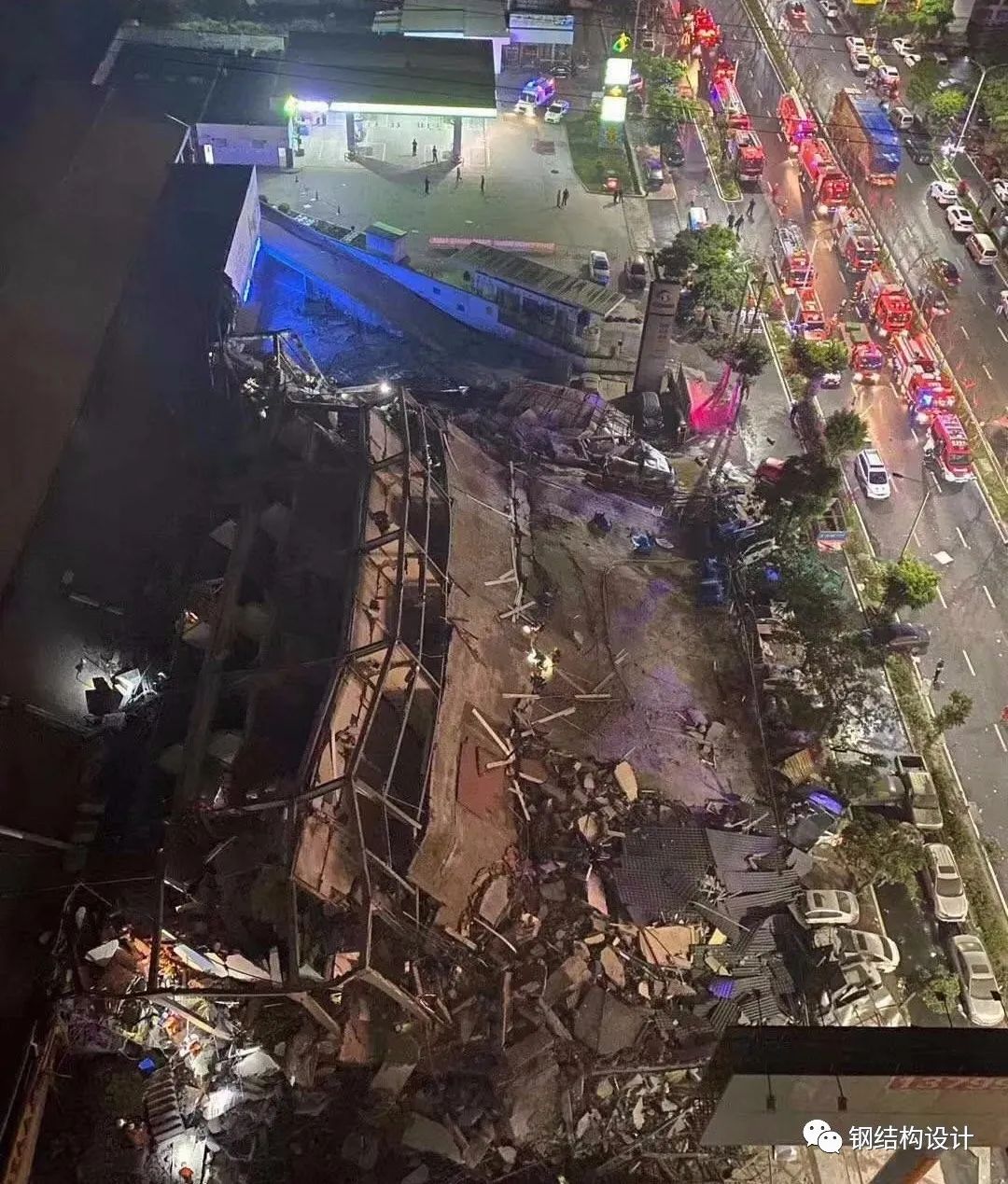 突发！福建泉州某5层钢框架酒店整体倒塌，70人被困，已救出23人，汇总近两年钢结构房屋坍塌案例