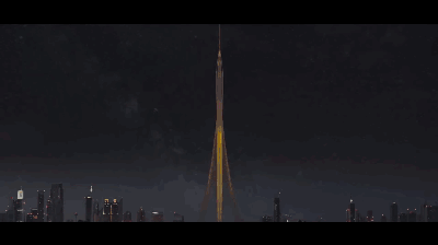 耗资10亿美元，1345米高，世界最高塔--迪拜湾塔，因疫情处于停工状态