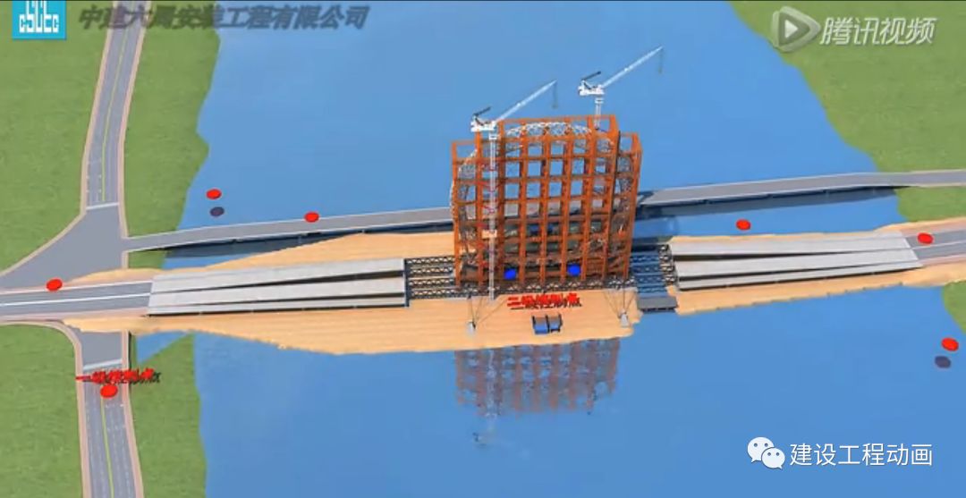 摩天轮钢结构安装全过程动画演示