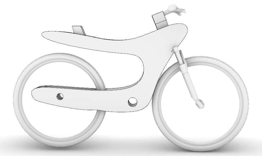自行车架拓扑优化计算案例 Ameba案例