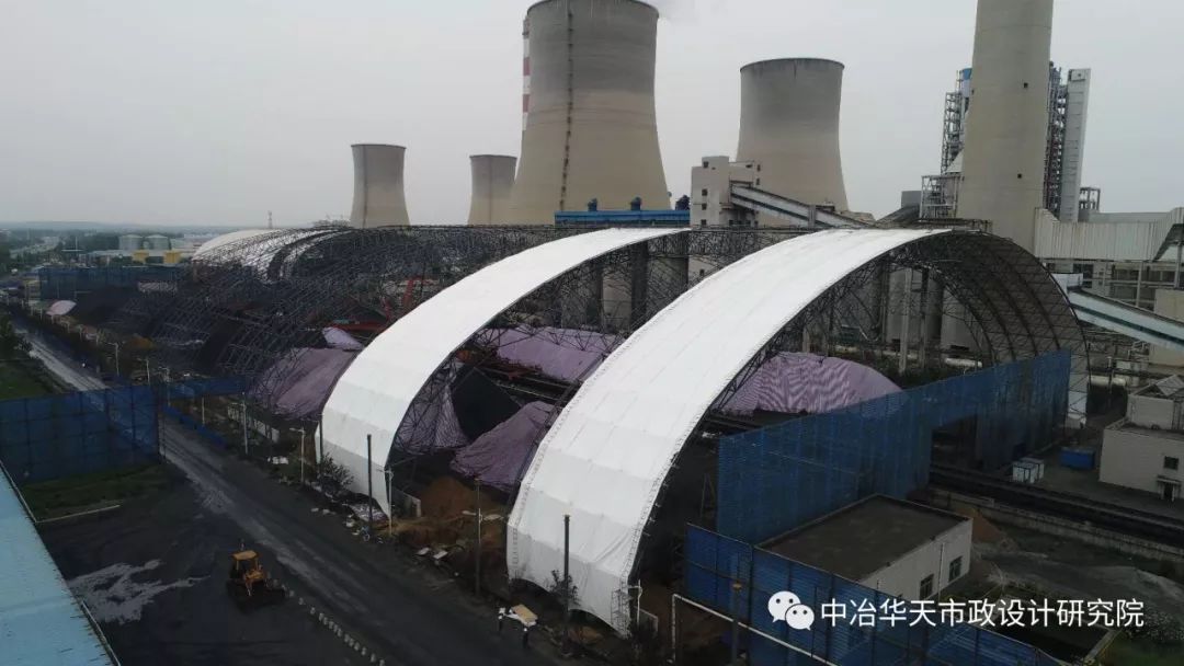 【行业资讯】大跨度煤棚介绍—广西钦州电厂煤棚