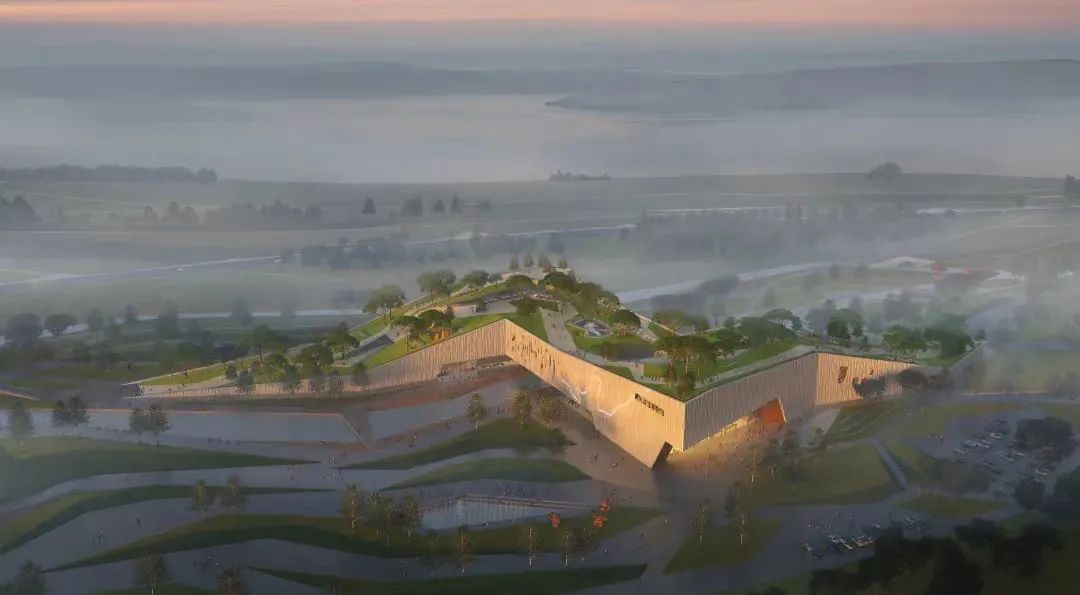 黄河国家博物馆项目中区钢结构桁架喜封金顶