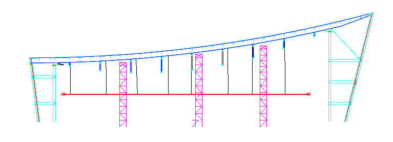 下凹形张弦梁---长沙国际会展中心屋盖【索结构典型工程】