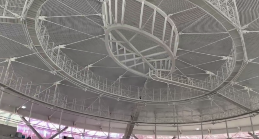 索结构典型工程：佛山德胜体育中心体育馆金属屋面索穹顶屋盖