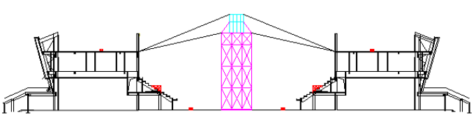 马鞍形索穹顶，天津理工大学体育馆屋盖
