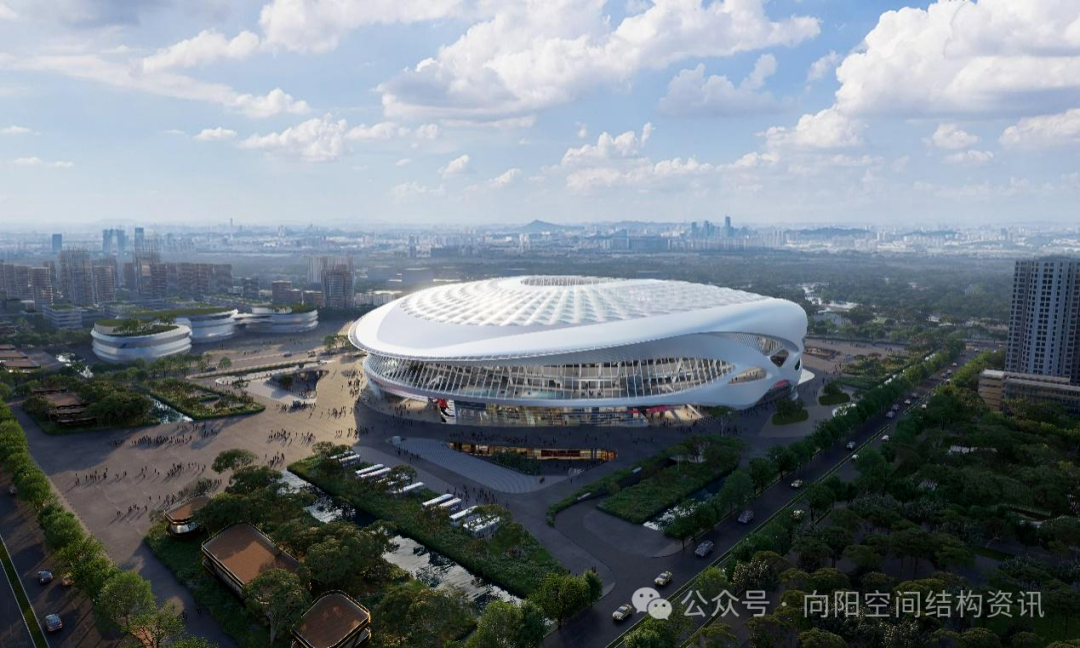广州恒大足球场 即将复工，采用单层网壳+索承网格结构