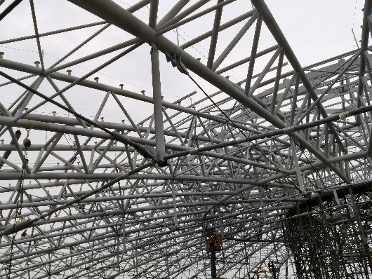 索结构典型工程：西北大学长安校区体育馆弦支空间桁架屋盖