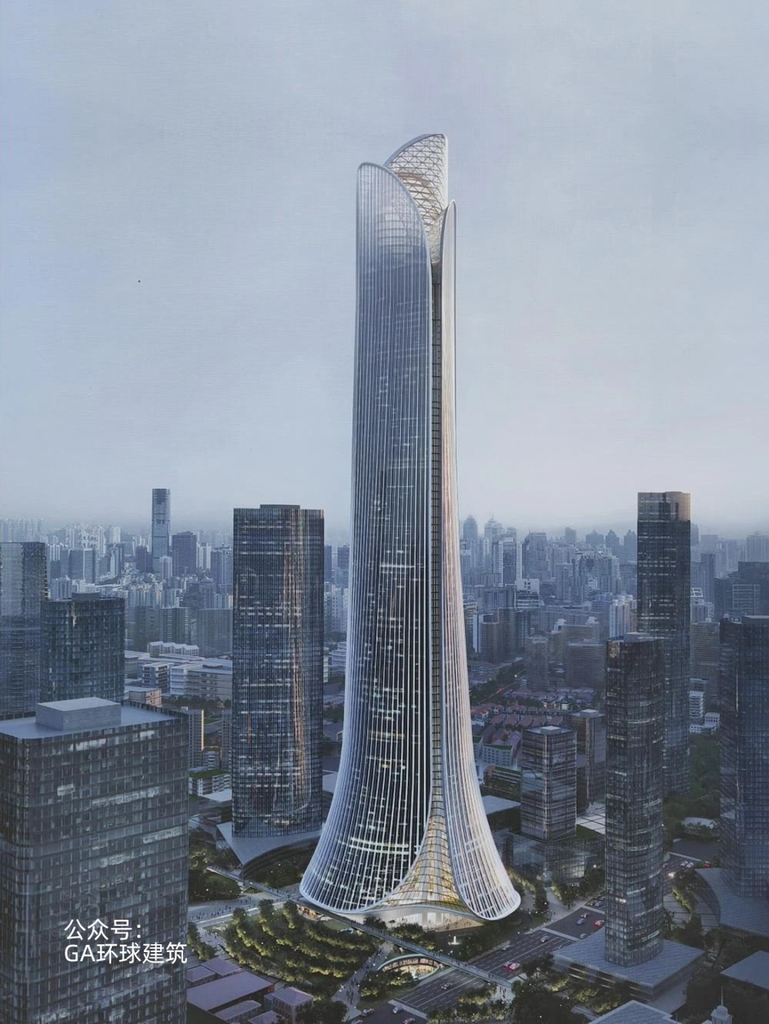 480米，上海浦西第一高楼“北外滩中心”开建，一睹高清效果图