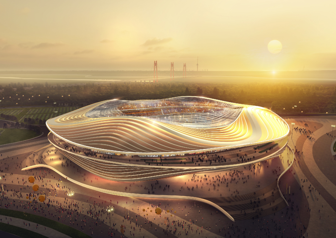 山东省首个6万座足球场，黄河体育中心专业足球场主体结构完成封顶