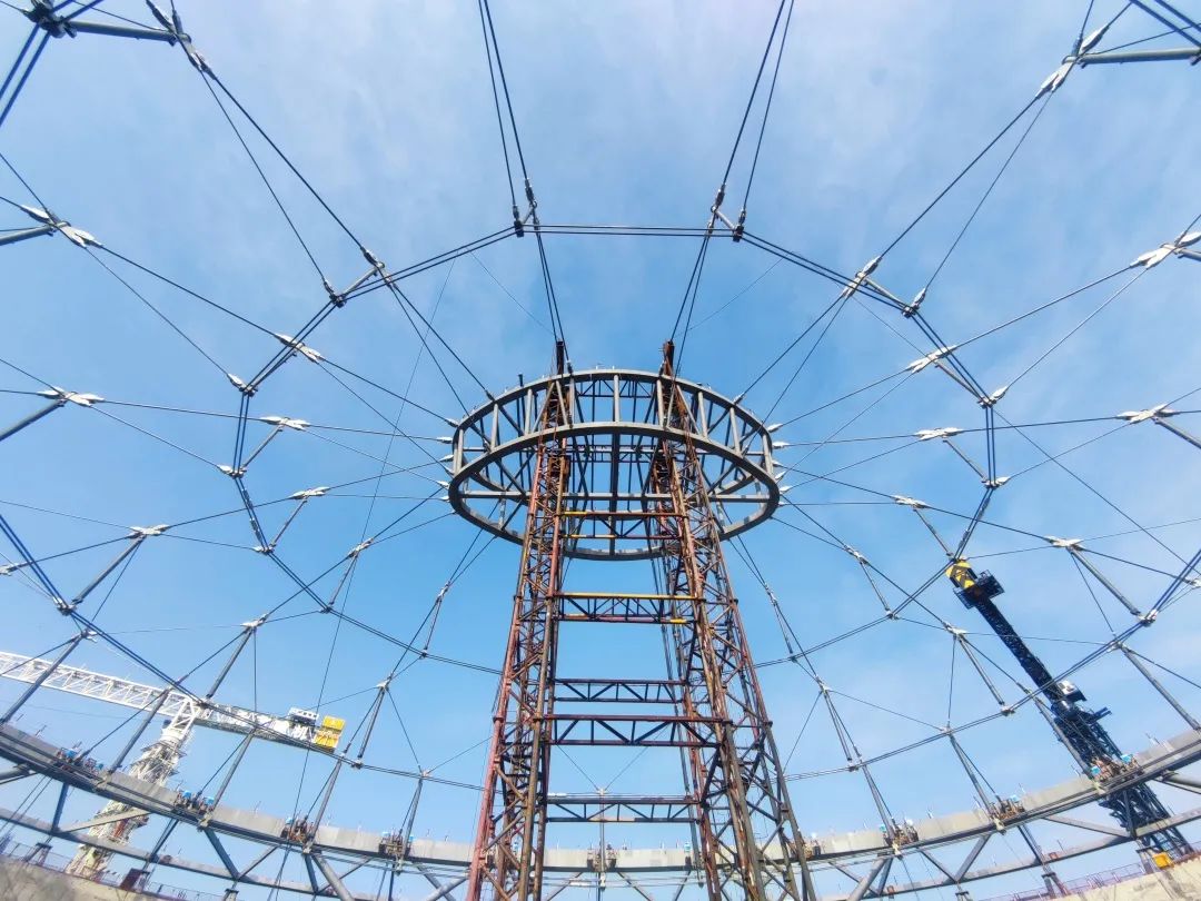 124米超大跨度索穹顶，大湾区“鸟巢”，顺德区德胜体育中心项目